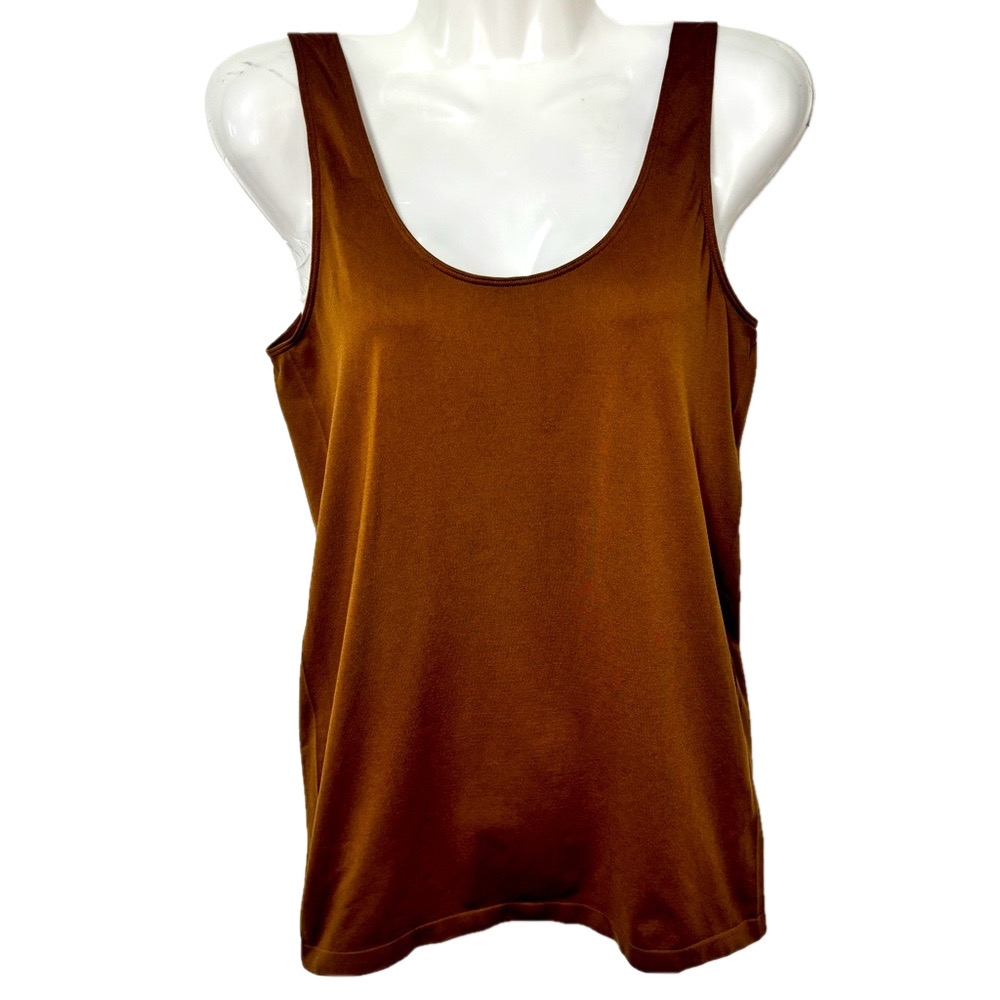 Brown Seamless Cami Tank Top